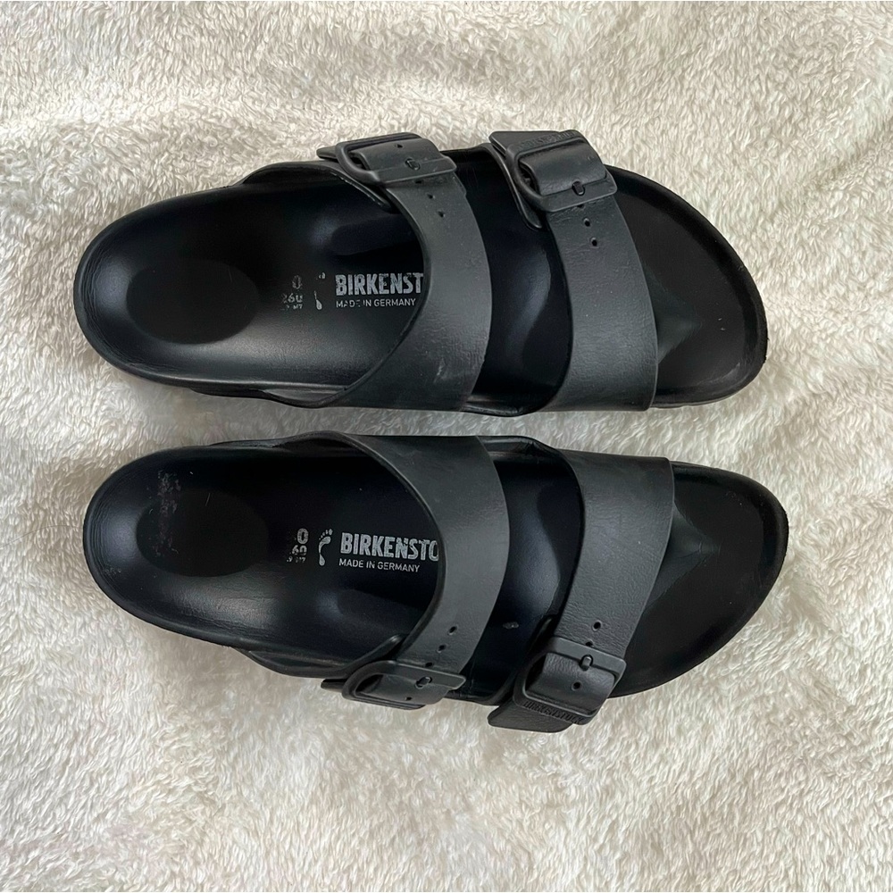 Black Rubber Birkenstocks